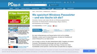 
                            4. Wo speichert Windows Passwörter – und wie lösche ich die? - PCtipp.ch