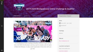 
                            11. Wodapalooza Online Challenge & Qualifier | Competition Corner