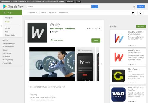 
                            8. Wodify – Apps bei Google Play