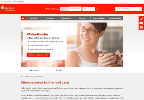 
                            11. Wohn-Riester | Sparkasse Zollernalb