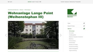 
                            1. Wohnanlage Lange Point (Weihenstephan III) | Studentenwerk ...