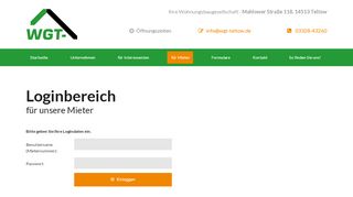 
                            6. Wohnen zur Miete in Teltow und Stahnsdorf – Mieterlogin - WGT ...