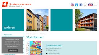 
                            6. Wohnhäuser - Studierendenwerk Mannheim -