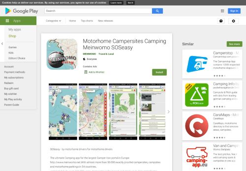 
                            9. Wohnmobilstellplätze Meinwomo SOSeasy - التطبيقات على Google ...