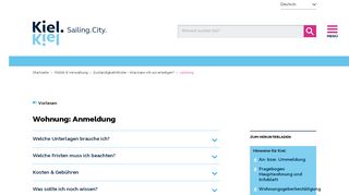
                            1. Wohnung: Anmeldung - Landeshauptstadt Kiel