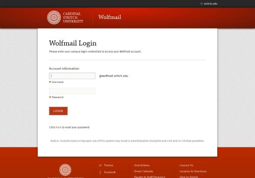 
                            4. Wolfmail Login - Cardinal Stritch University