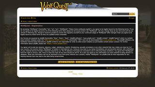 
                            3. WolfQuest - User Control Panel - Register