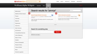 
                            8. Wolfram|Alpha Widgets: pkninja Widgets