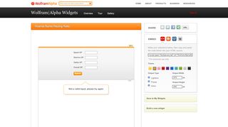 
                            13. Wolfram|Alpha Widgets: 