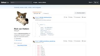 
                            7. WoLpH's gists · GitHub