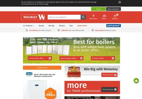 
                            8. Wolseley | The Specialist Merchant | Free delivery + collection ...