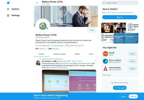 
                            8. Wolters Kluwer LR NL (@WoltersKluwerNL) | Twitter