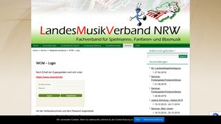 
                            3. WOM - Login | LandesMusikVerband NRW 1960 e.V.