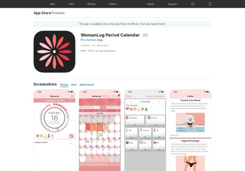 
                            6. WomanLog Period Calendar on the App Store - iTunes - Apple