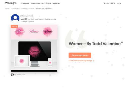 
                            7. Women - By Todd Valentine | Logo design contest - 99Designs