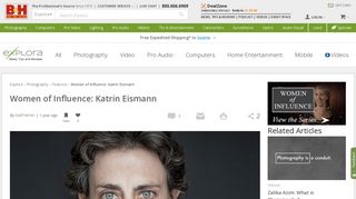 
                            7. Women of Influence: Katrin Eismann | B&H Explora