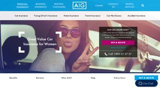 
                            2. Women's Car Insurance - Car Insurance - Aig