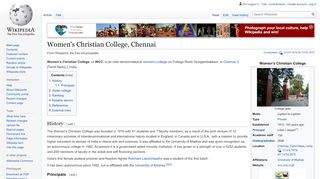 
                            3. Women's Christian College, Chennai - Wikipedia