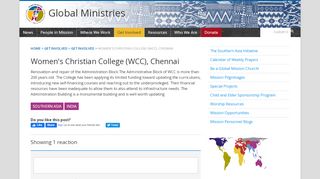 
                            5. Women's Christian College (WCC), Chennai - Global Ministries