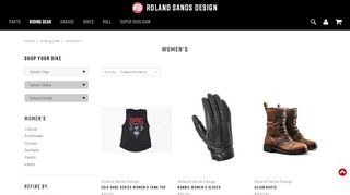 
                            4. Womens - Motorcycle Parts and Riding Gear - Roland Sands Design ...