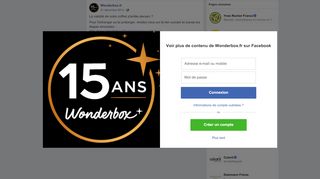 
                            7. Wonderbox.fr - La validité de votre coffret s'arrête... | Facebook