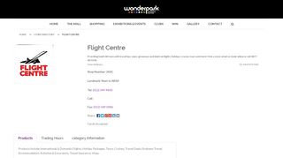 
                            8. Wonderpark Shopping Centre Store Detail Flight Centre