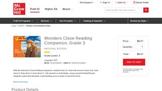 
                            3. Wonders Close Reading Companion, Grade 3 - McGraw ...
