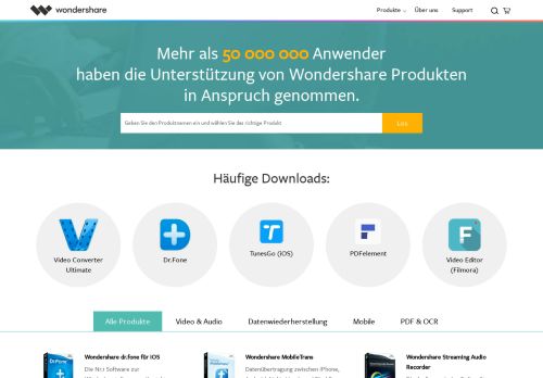 
                            2. Wondershare Produkte Download