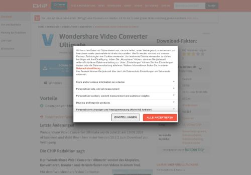 
                            5. Wondershare Video Converter Ultimate Download – kostenlos – CHIP