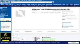 
                            13. Wondershare Video Converter Ultimate, ESD (deutsch) (PC) ab € 37 ...