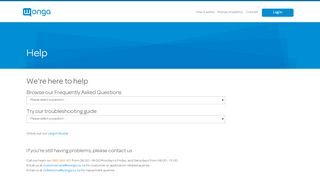 
                            5. Wonga Help Centre - FAQ and Troubleshooting