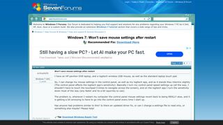 
                            9. Won't save mouse settings after restart - Windows 7 Help Forums