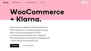 
                            10. WooCommerce - Klarna International