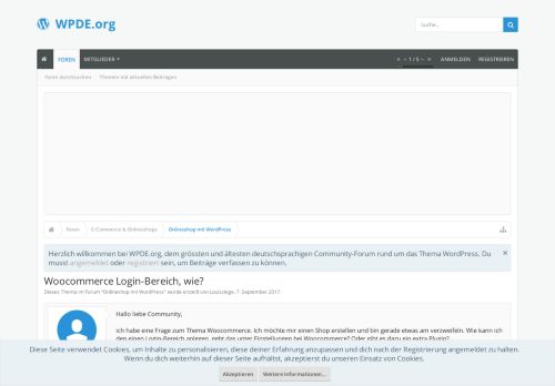 
                            4. Woocommerce Login-Bereich, wie? | WPDE.org Forum