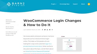 
                            2. WooCommerce Login & How To Do It | Barn2 Media