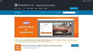 
                            5. WooCommerce Login Popup and Shortcodes | WordPress.org