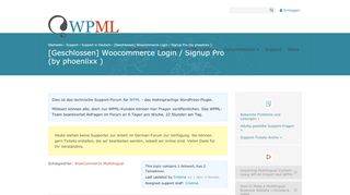 
                            5. Woocommerce Login / Signup Pro (by phoeniixx ) - WPML