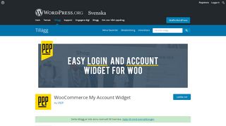
                            2. WooCommerce My Account Widget | WordPress.org