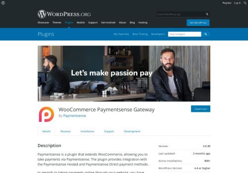 
                            4. WooCommerce Paymentsense Gateway | WordPress.org