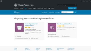 
                            1. woocommerce registration form | WordPress.org