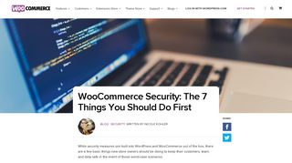 
                            5. WooCommerce Security: The 7 Things You Should Do First