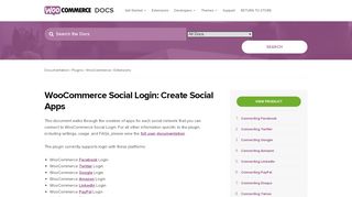 
                            8. WooCommerce Social Login: Create Social Apps - WooCommerce Docs