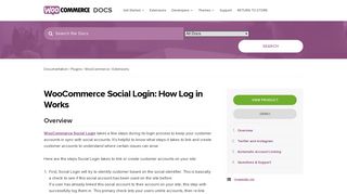 
                            12. WooCommerce Social Login: How Log in Works - WooCommerce Docs