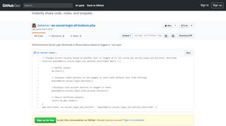 
                            10. WooCommerce Social Login Shortcode to Show ... - Gist, do Github