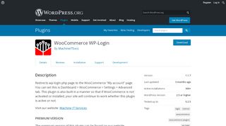 
                            3. WooCommerce WP-Login | WordPress.org