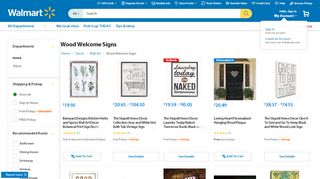 
                            8. Wood Welcome Signs - Walmart