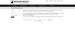 
                            5. Woodforest: Login