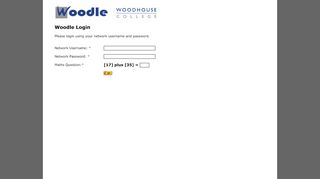 
                            4. Woodle Login Please login using your network username and ...