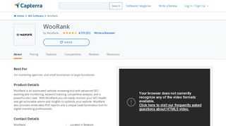 
                            6. WooRank Reviews and Pricing - 2019 - Capterra