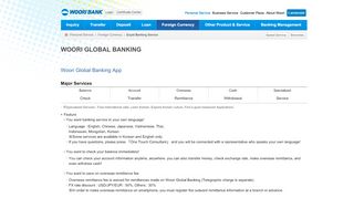 
                            3. WOORI GLOBAL BANKING - Login - 우리은행